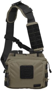 Сумка 5.11 Tactical тактическая для скрытого ношения оружия 5.11 2-Banger Bag 56180 [236] OD Trail 3 л (2000980330355)