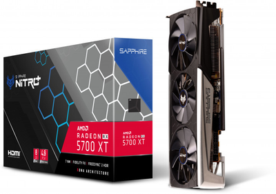 Відеокарта Sapphire Radeon RX 5700 XT NITRO+, 8Gb DDR6, 256-bit, 2xHDMI/2xDP, 2010/14000MHz, 2x8-pin PCI-Express 4.0 (11293-03-40G)