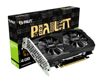 Видеокарта Palit GeForce GTX 1650 Dual OC 4Gb DDR5 128-bit