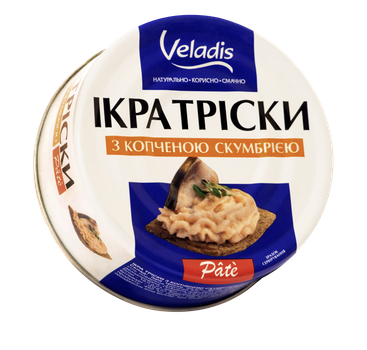 Икра трески Veladis "Pate" с копченой скумбрией 100гр