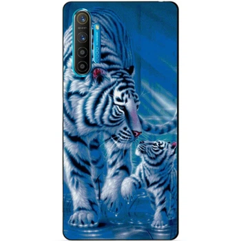 Силиконовый чехол бампер Candy для Realme XT с рисунком Тигры