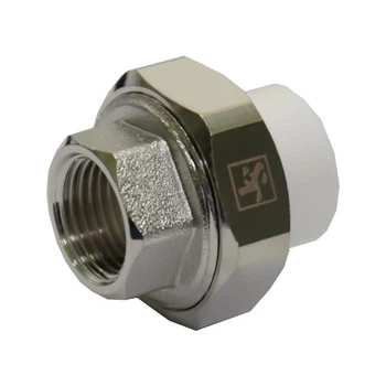Зганяння-американка PP-R SANTAN 25х3/4" з внутрішнім різьбленням посилений, білий
