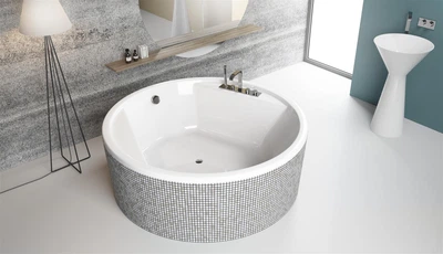 Ванна акрилова METEORA 160 з ніжками + сифон R135L WA1-39-160US (TM Radaway)