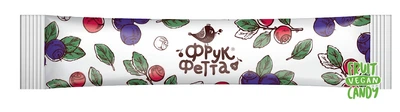 Фруктовые батончики ФрукФетта "Черника-брусника" 5 шт. по 20 г.