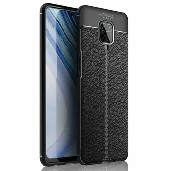Силіконовий (TPU) чохол Deexe Leather Cover для Xiaomi Redmi Note 9 Pro / Note 9S / Note 9 Pro Max - Black