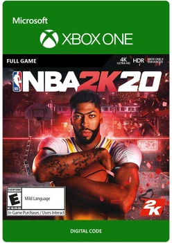 NBA 2K20 Xbox ONE ваучер на скачивание игры