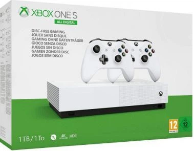Microsoft Xbox One S 1Tb White All-Digital Edition + Доп. джойстик