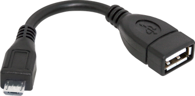 Переходник Defender USB OTG microUSB (M) - USB (F) 8 см (87300)