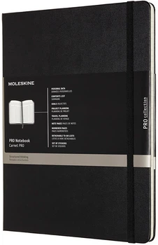 Записная книга Недатированная Moleskine PRO 19 x 25 см 192 страницы Чёрная (8058647620800)