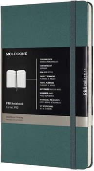 Записная книга Недатированная Moleskine PRO 13 х 21 см 240 страниц Зелёная (8058647620763)