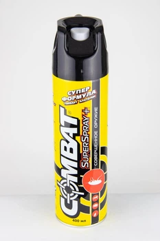 Аэрозоль Combat SuperSpray+ от насекомых 400 мл