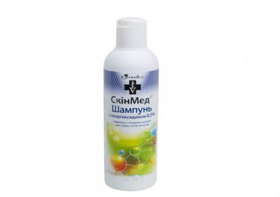 Шампунь Cymedica СкінМед з хлоргексидином 0,5% для шкіри та шерсті собак, котів і коней 236 мл