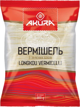 Вермішель Akura із зелених бобів 300 г (4820178461818)
