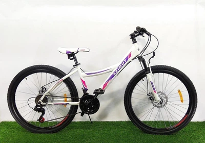 Горный велосипед Azimut Navigator 26 G bicycle Белый с фиолетовым