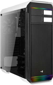 Корпус Aerocool Aero-500G RGB Tempered Glass White