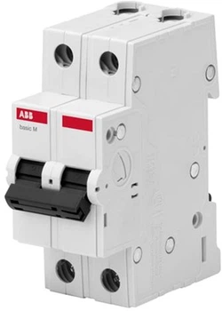 Автоматичний вимикач ABB BMS412-C06 2p 6A тип C серія Basic