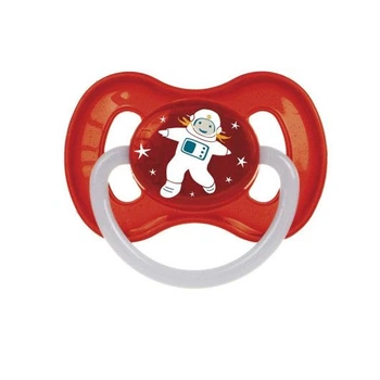 Пустышка Canpol babies латексная круглая 0-6 м space красная 23/221_red