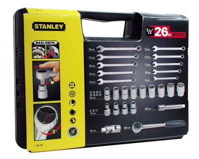 Набір інструментів 26 од. 1/2" STANLEY 1-89-105