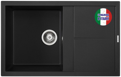 Кухонная мойка гранит ELLECI Unico 300 NERO 40
