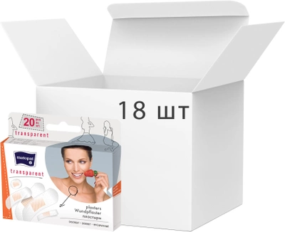 Упаковка пластирів медичних Mаtораt Trasparent 20 шт х 18 пачок (5900516865207)