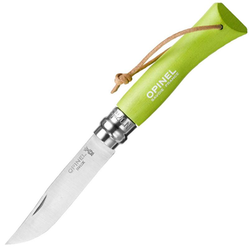 Нож складной Opinel №7 Inox Trekking (длина: 185мм лезвие: 80мм) зеленый