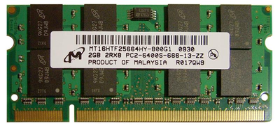 Модуль памяти SO-DIMM 2GB/800 DDR2 Micron (MT16HTF25664HY-800G1) - Refubrished