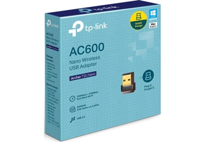 Wi-Fi адаптер TP-Link Archer T2U Nano USB, дводіапазонний, до 433 Мбіт/с, роумінг(DL_B8D61F34AEC4)
