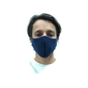Захисна Bow Tie House маска для обличчя темно-синя стрейчева з неопрену 19004