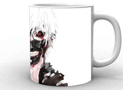 Кружка Geek Land біла Tokyo Ghoul Токійський гуль маска TG.02.006