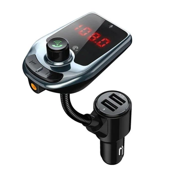 Автомобильный FM модулятор трансмиттер D5 Black Gray (av096)