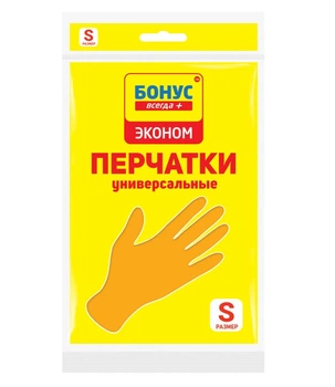 Перчатки Бонус Эконом универсальные, S (4823071628142)