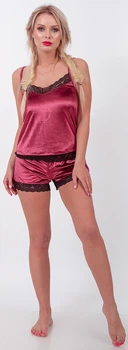 Піжама BARWA garments 0249/250 M Бордова (2112492502646)