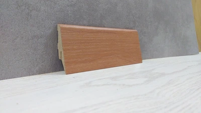 Плинтус Супер Профиль Ольха 2800x55x19 Светло коричневый 1255ol