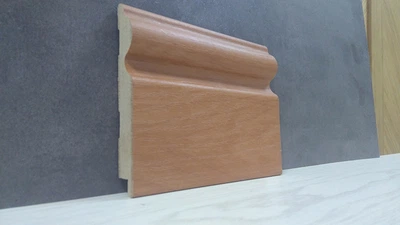 Плинтус Супер Профиль Ольха 2800x110x16 Светло Коричневый 16110ol