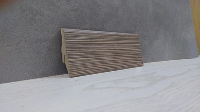 Плинтус Супер Профиль Модрина 2800x55x19 Серо коричневый 1255mod