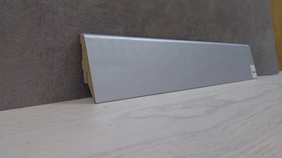 Плінтус Супер Профіль Алюміній 2800x55x19 Срібло 1255al