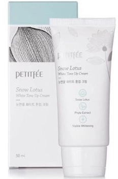 Зволожувальний і освітлювальний крем для обличчя Petitfee Snow Lotus White Tone Up Cream 50 мл (8809508850009)