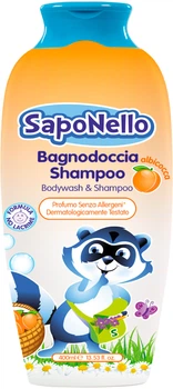 Дитячий шампунь і гель для душу SapoNello Абрикос 400 мл (8001280013386)