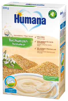 Безмолочна каша Humana гречана, з 6 місяців, 200 г (4031244775641)