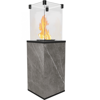 Газовий обігрівач Kratki PATIO MINI керамограніт NATURALI PIETRA GREY - ручне управління