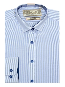 Рубашка Княжич 146-152/33 Голубой-полоска W 60 slim