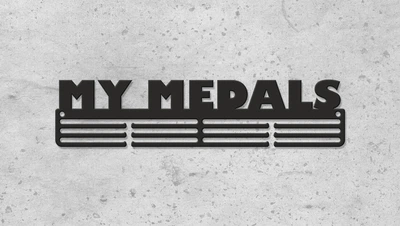 Медальница "E-Trophy" My medals Стальная (черный)