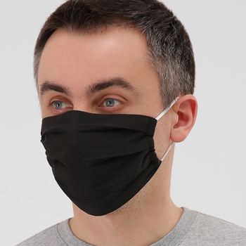 Багаторазова захисна маска чорна MSK010