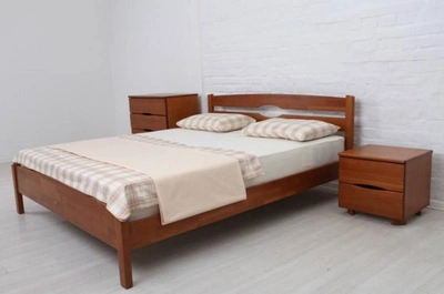 Полуторная кровать МИКС-Мебель Ликерия Люкс 120*200 без изножья Тёмный Орех (69540)