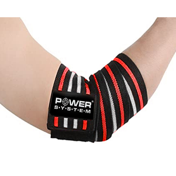 Локтьові бинти Power System Elbow Wraps PS-3600 Red/Black