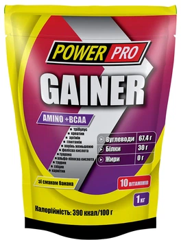 Купити Power Pro Gainer 1000 грам Банан (102276-2)