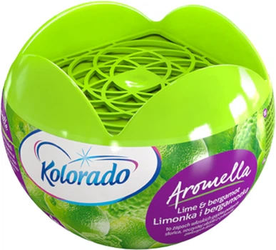 Освіжувач повітря гелевий Kolorado Aromela Лайм та Бергамот 150 г (5902506009370)