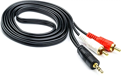 Кабель Atcom 3.5 мм mini-jack (M) - 2 RCA (M) 7.5 м Black (10710)