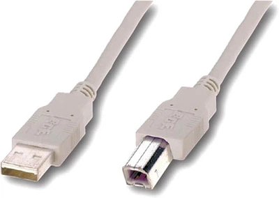Кабель Atcom USB 2.0 AM/BM Ferite 3 м White (8099)