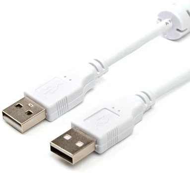 Кабель Atcom USB 2.0 AM/AM 1.8 м White (16614)